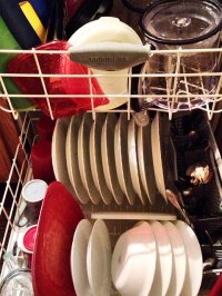 naczynia w zmywarce